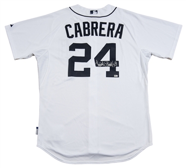 2014 Miguel Cabrera Game Issued and Signed Detroit Tigers Home Jersey (MLB Authenticated)
